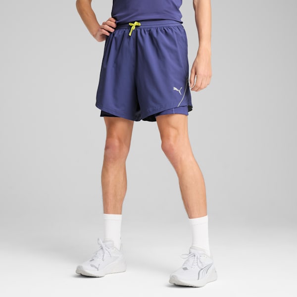 Everyday Running ULTRAWEAVE Men's 2-in-1 5" Shorts, Blue Crystal, extralarge